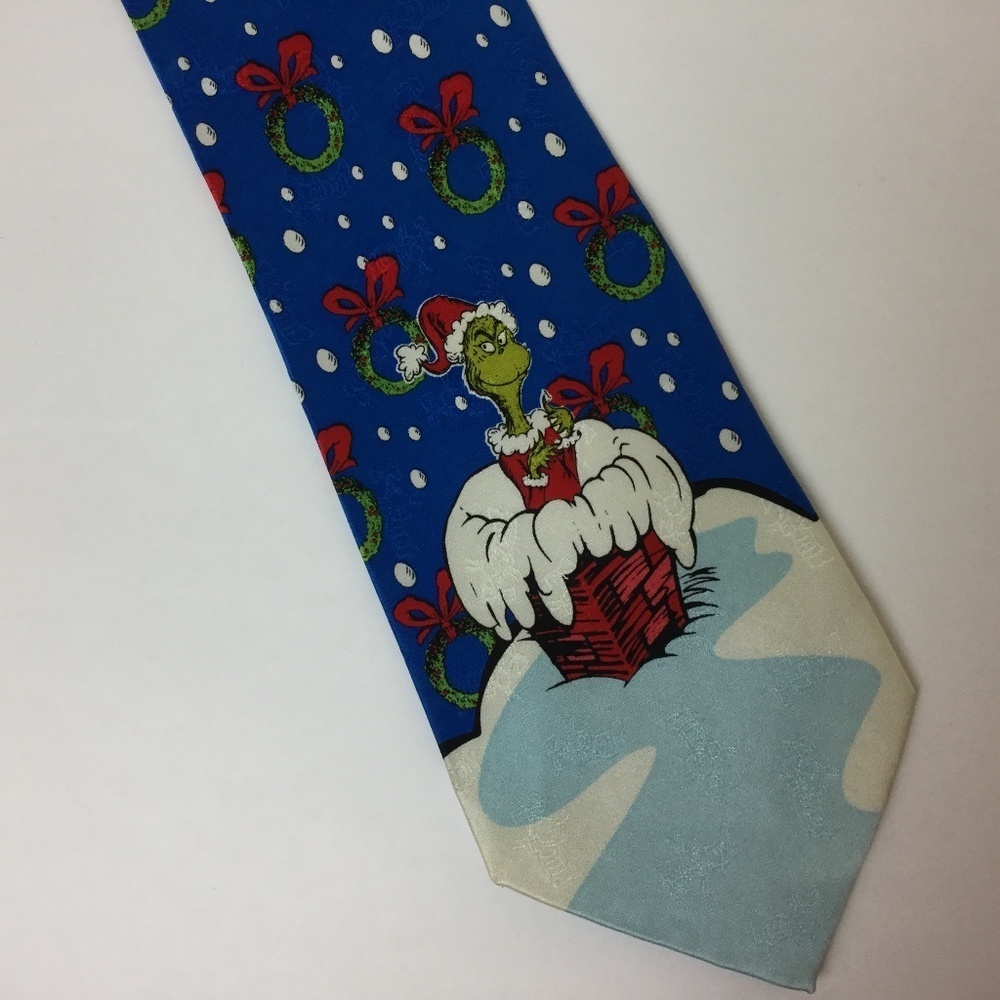 Tie Christmas Dr.Seuss 100% silk